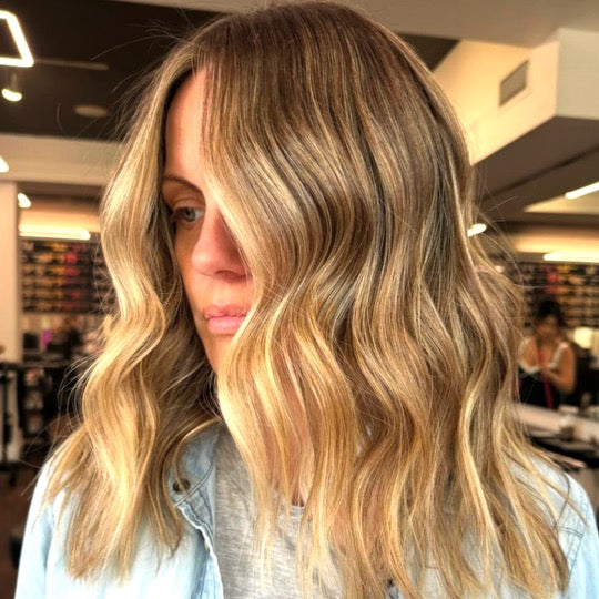 BFCM Full Highlight + Glaze + Haircut + Blowdry Package